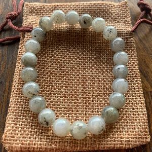 Brand New Labradorite Adjustable Bracelet Labradorite Crystal Grey Labradorite
